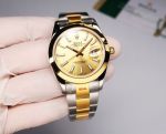 ROLEX 904L Steel 8215 Automatic Movement Gold 41MM Watch